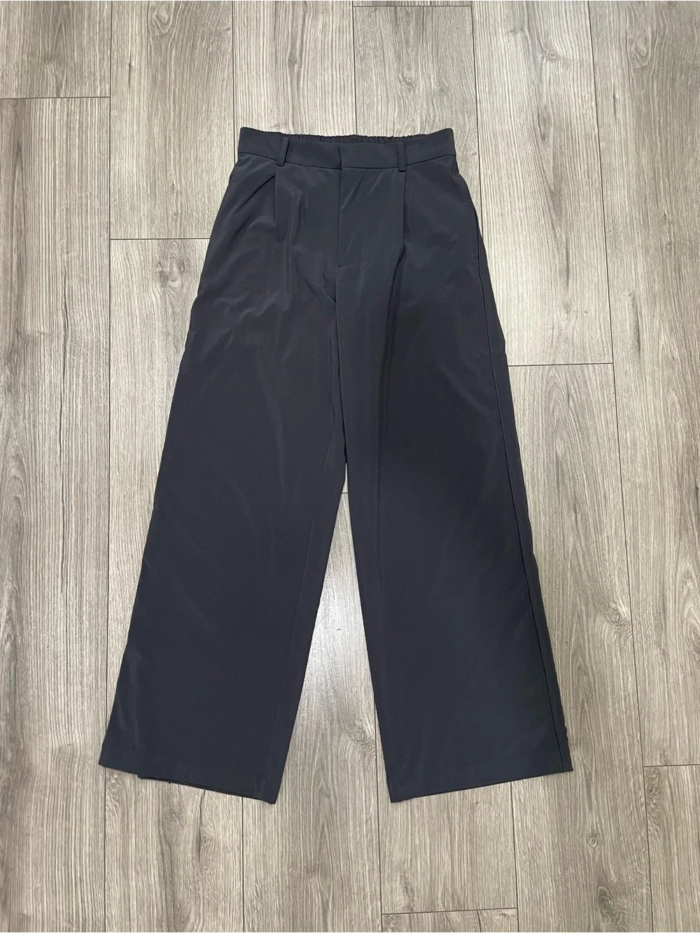 Vuori Villa Trouser Wide-Leg Pants Dark Charcoal Size Small - Picture 2 of 9